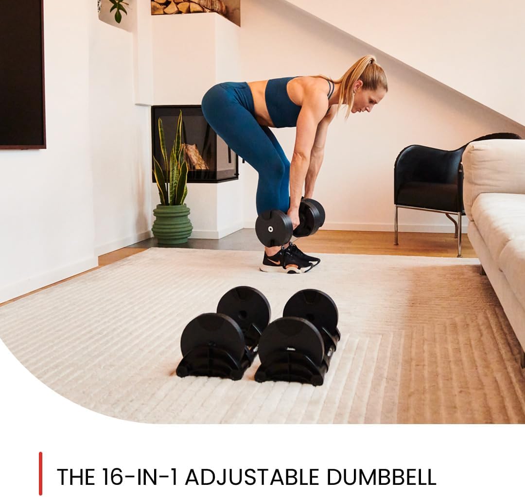 Adjustable Dumbbells 5-80 lbs: Replace 16 Sets