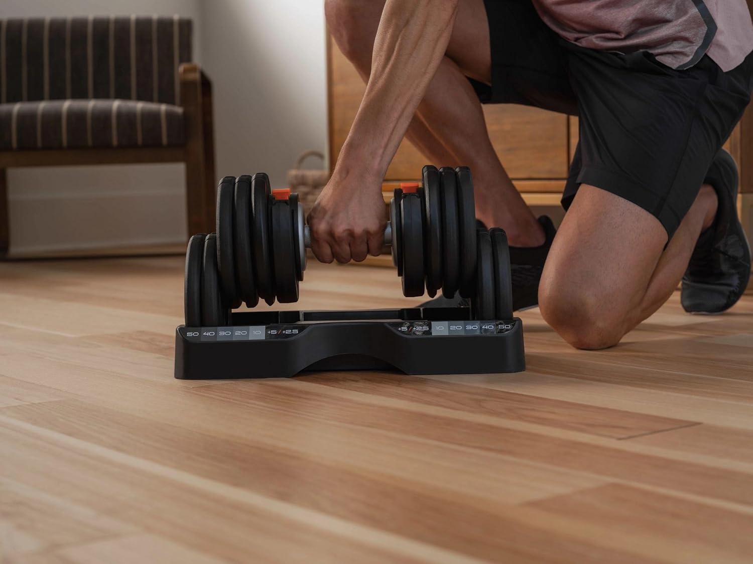 Select-a-Weight Adjustable Dumbbells
