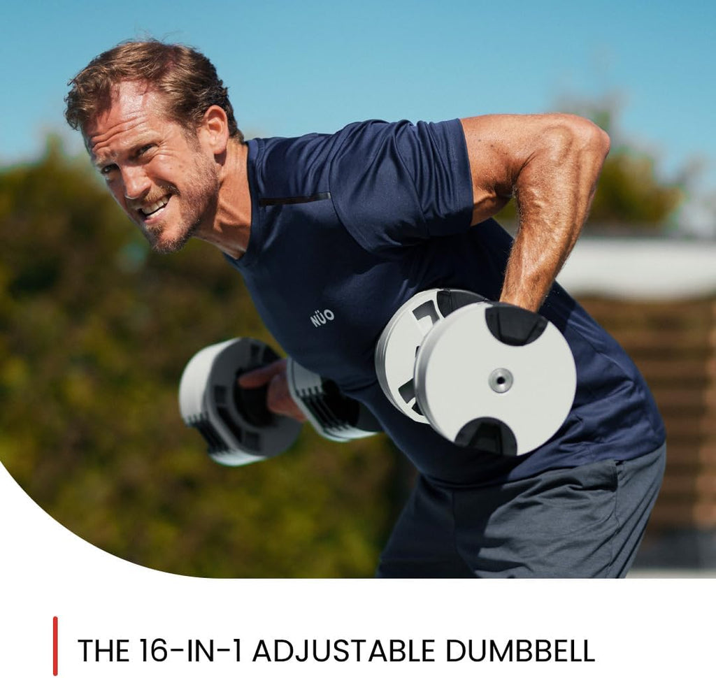 Adjustable Dumbbells 5-80 lbs: Replace 16 Sets