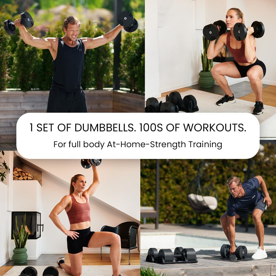 Adjustable Dumbbells 5-80 lbs: Replace 16 Sets