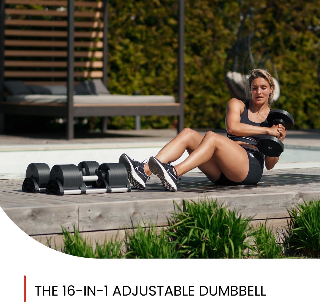 Adjustable Dumbbells 5-80 lbs: Replace 16 Sets