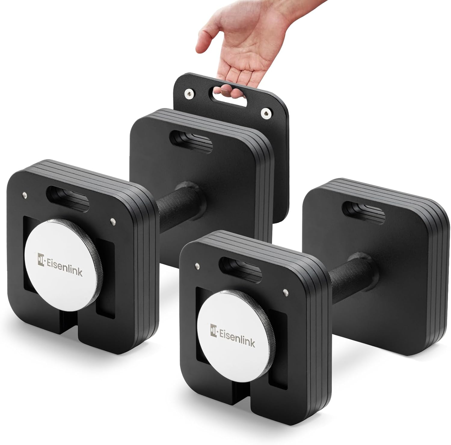 Adjustable Dumbbell Set, 10-50/80lb, 5lb Increments