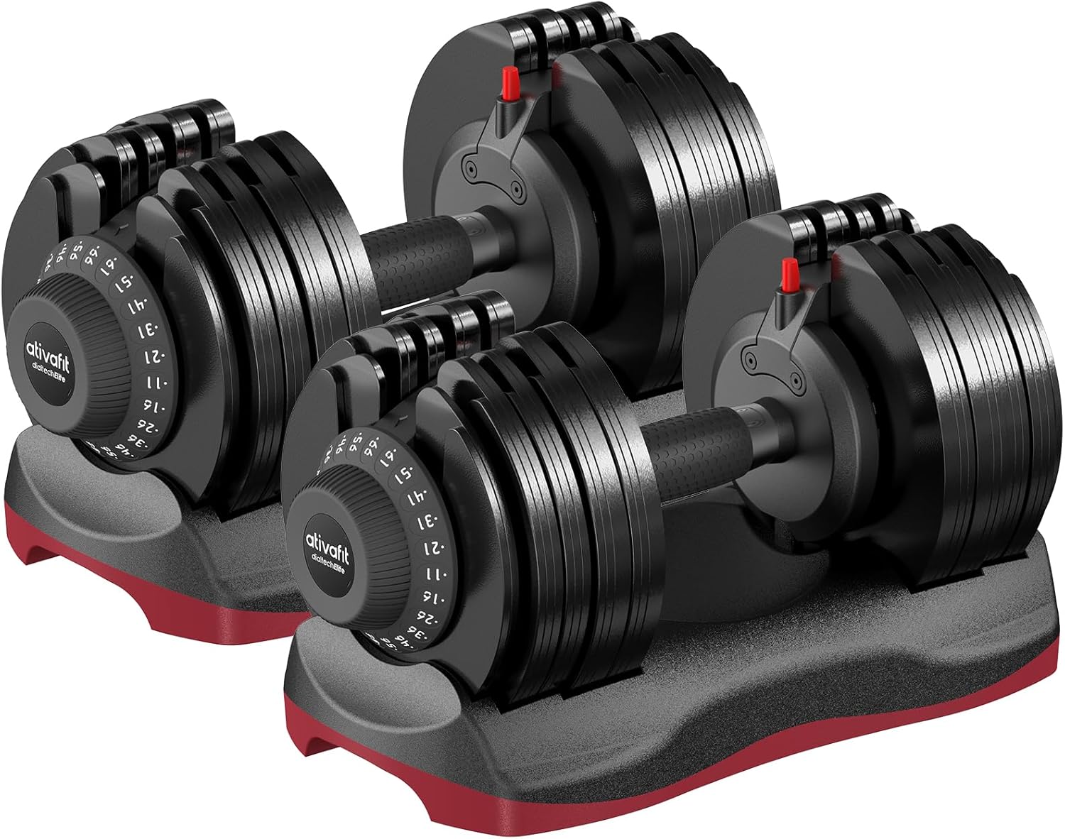 27.5/66/88LBS Pair Adjustable Dumbbell Set with Anti-slip Handle 12 In 1 Quick Dial Adjustment Weights With Safety Locking Button Space Saving Strength Training for Full Body Home Gym Workout
