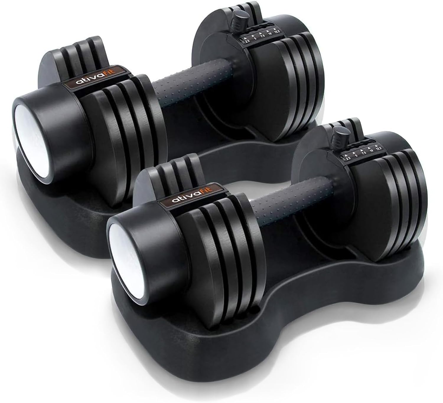 27.5/66/88LBS Pair Adjustable Dumbbell Set with Anti-slip Handle 12 In 1 Quick Dial Adjustment Weights With Safety Locking Button Space Saving Strength Training for Full Body Home Gym Workout
