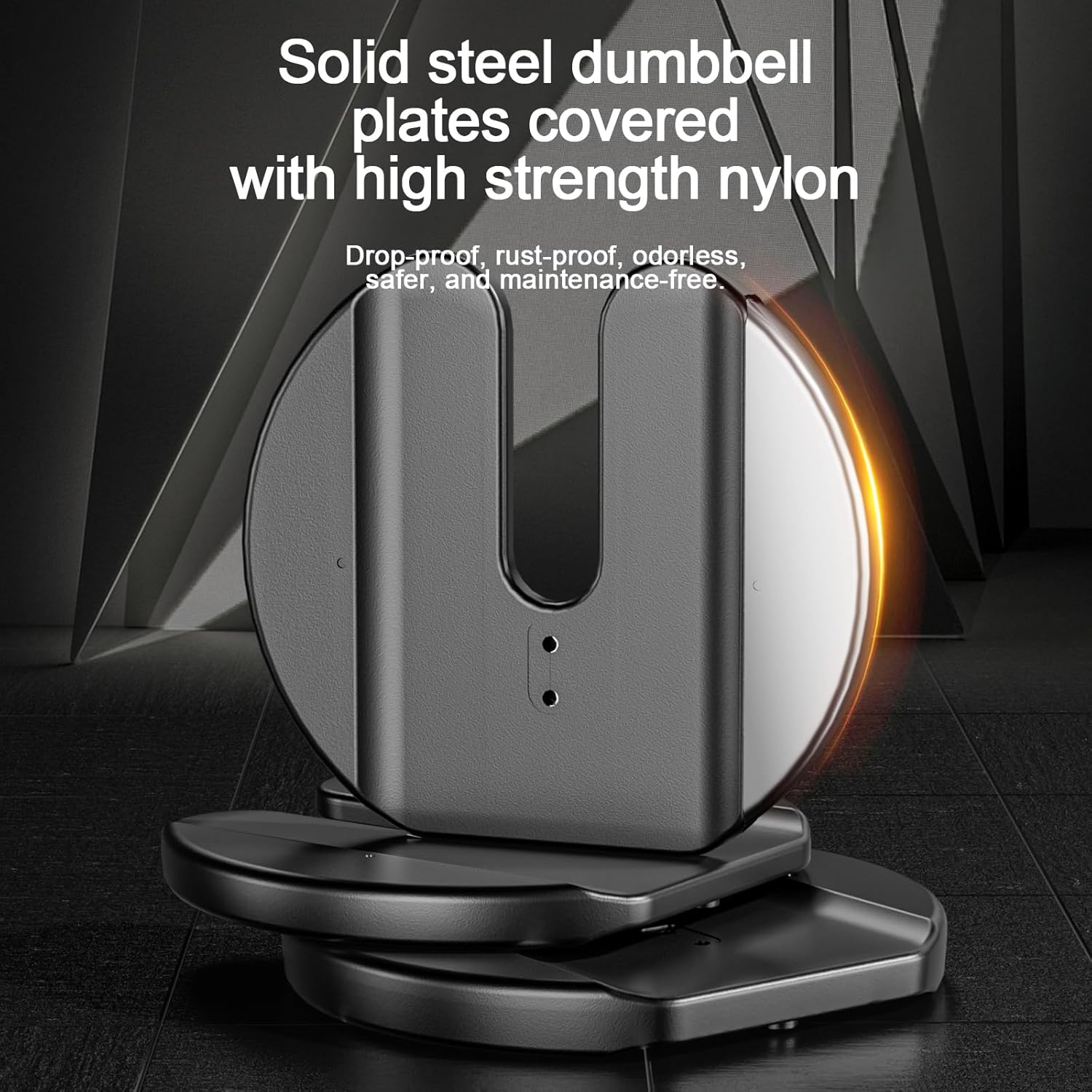 Adjustable Dumbbells Set of 2，Free Weights Dumbbells Set