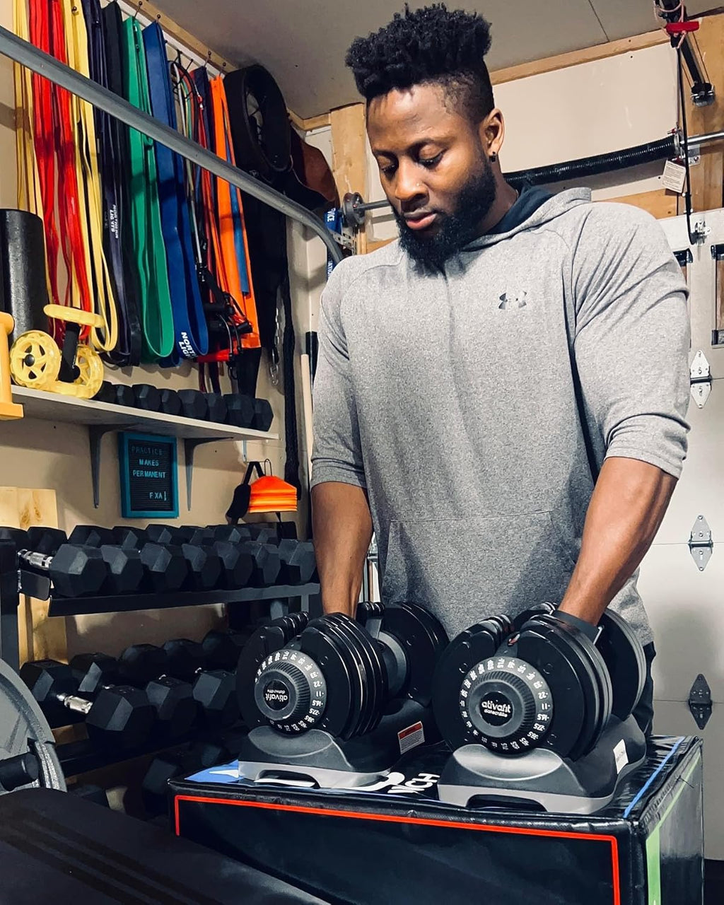 27.5/66/88LBS Pair Adjustable Dumbbell Set with Anti-slip Handle 12 In 1 Quick Dial Adjustment Weights With Safety Locking Button Space Saving Strength Training for Full Body Home Gym Workout